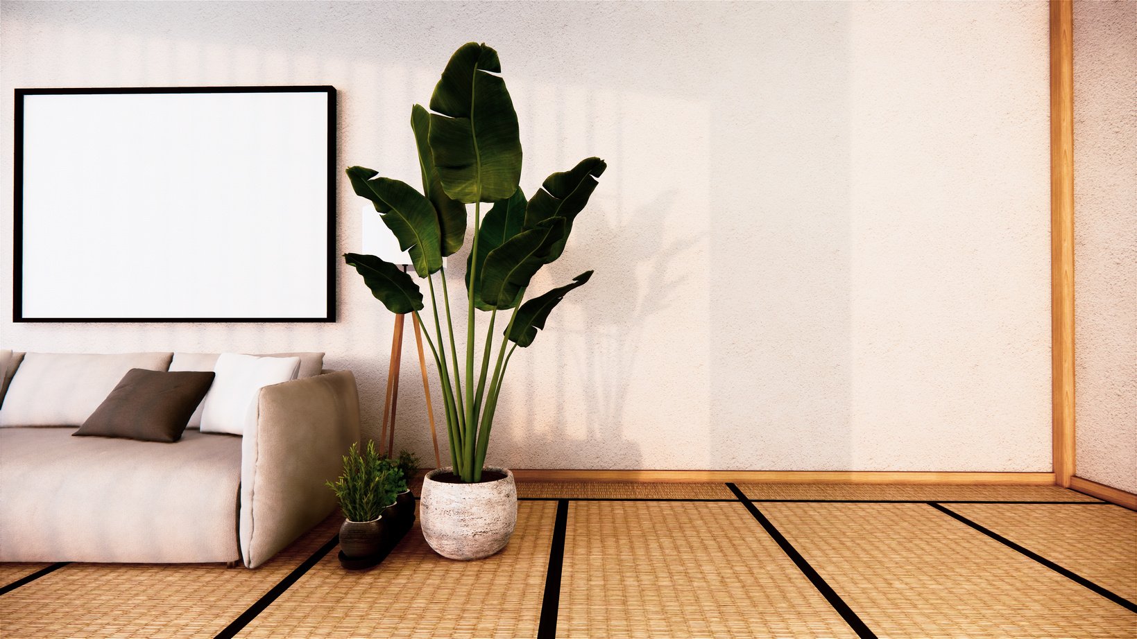 Japanese Style Interior Design of Living Room